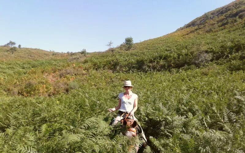 A caballo en el Parque del Alcántara