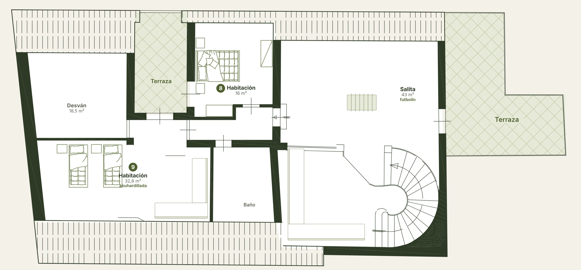 Plano de Villa San Gerardo – Primera planta